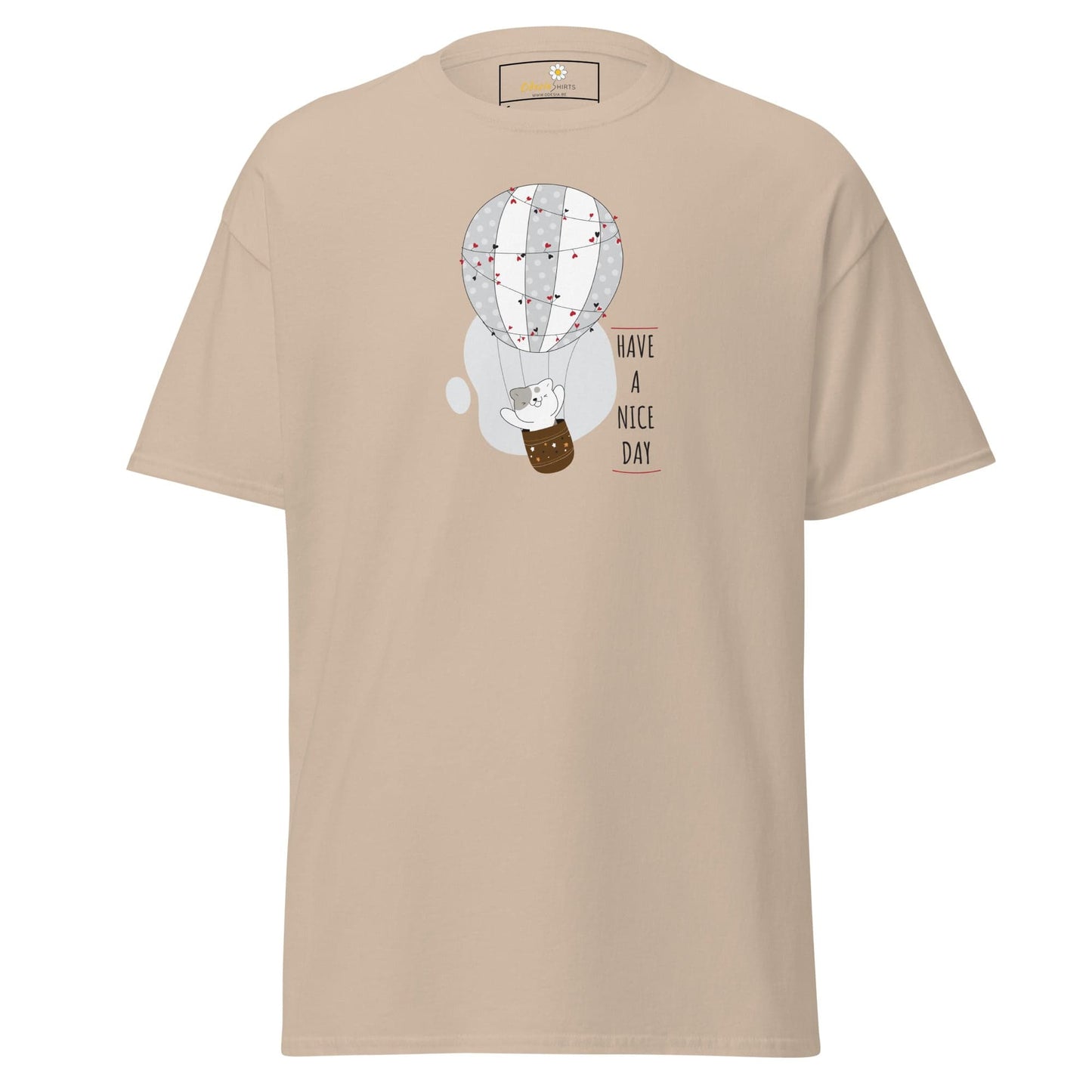 Unisex classic tee - ANIMALS CAT LUFTBALLON - REGULAR - Sand / S