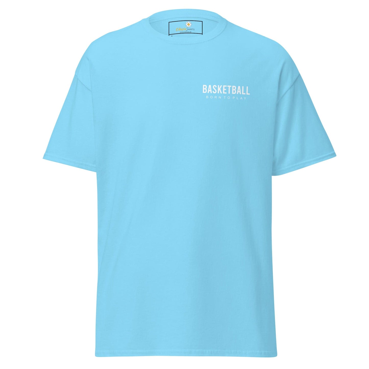 Unisex classic t-shirt - SPORT BASKETBALL - REGULAR - Sky / S