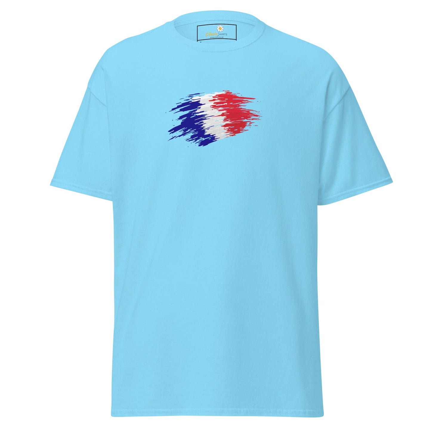 Unisex classic tee - COUNTRY FRANCE SHAPE - REGULAR - Sky / S