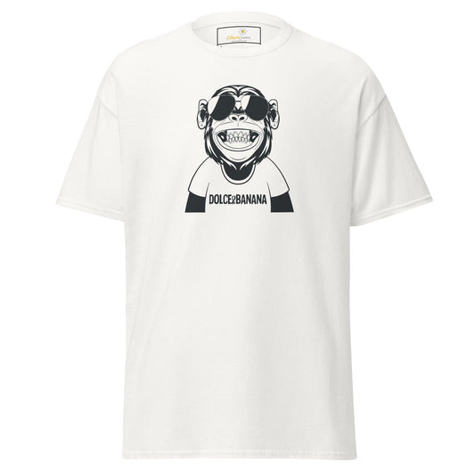 Unisex classic t-shirt - FUN DOLCE BANANA - REGULAR - White / S