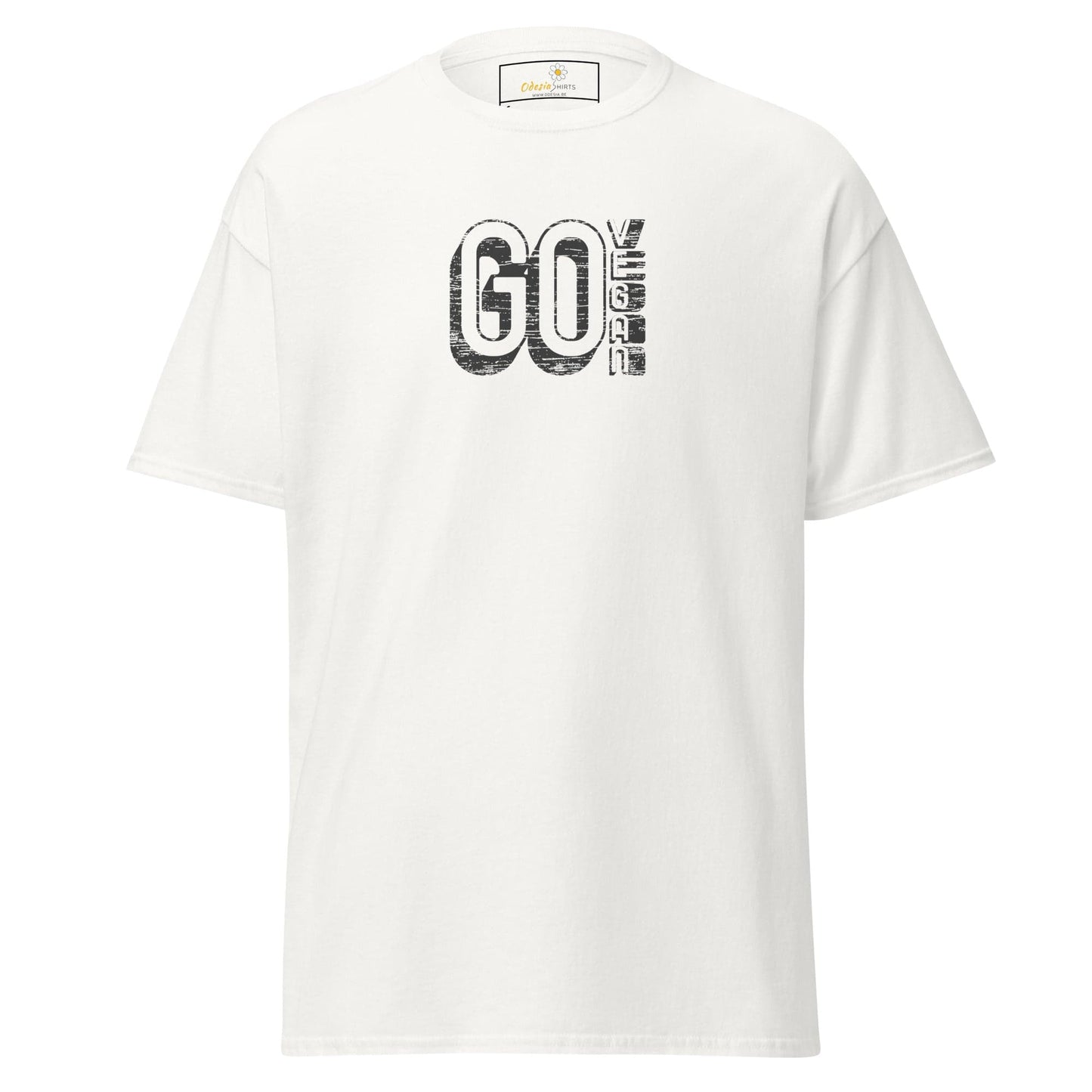Unisex classic tee - GREEN GO VEGAN - REGULAR - White / S