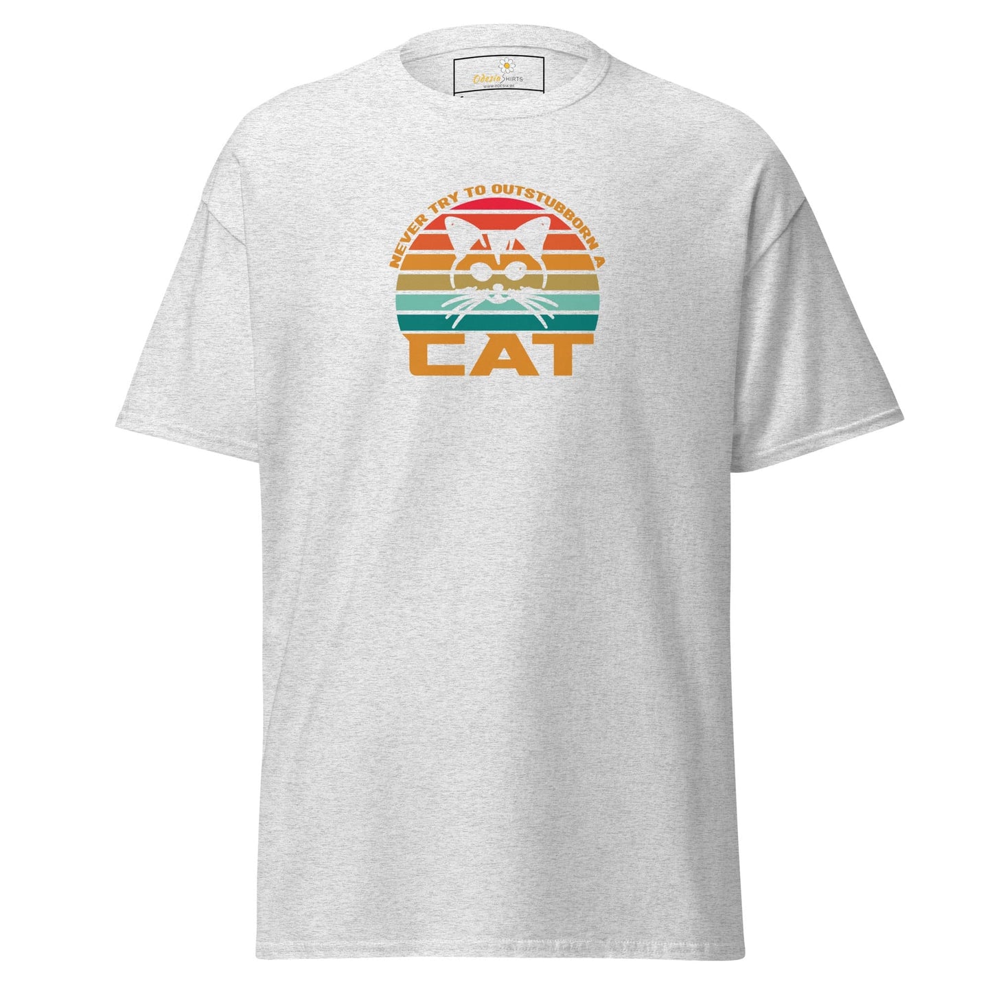 Unisex classic t-shirt - ANIMALS DONT TRY CAT - REGULAR - Ash / S
