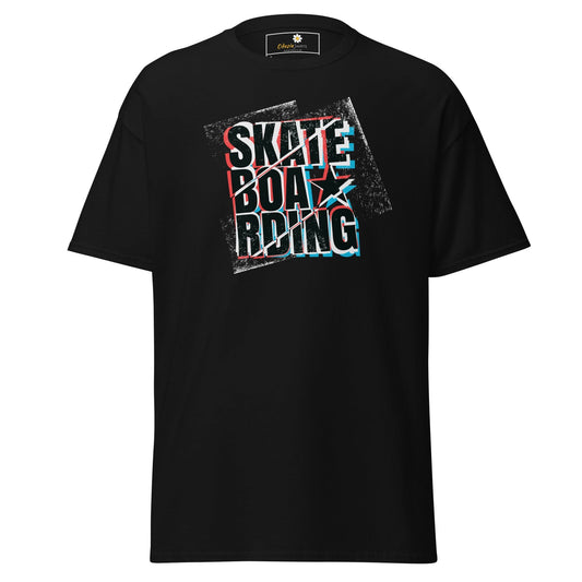 Unisex classic t-shirt - URBAN SPORT SKATEBOARDING - REGULAR - Black / S