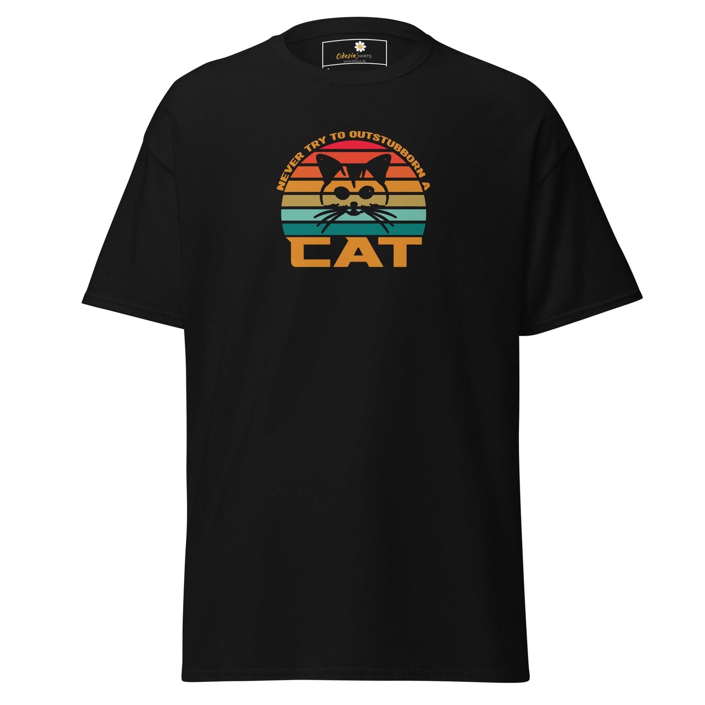 Unisex classic t-shirt - ANIMALS DONT TRY CAT - REGULAR - Black / S