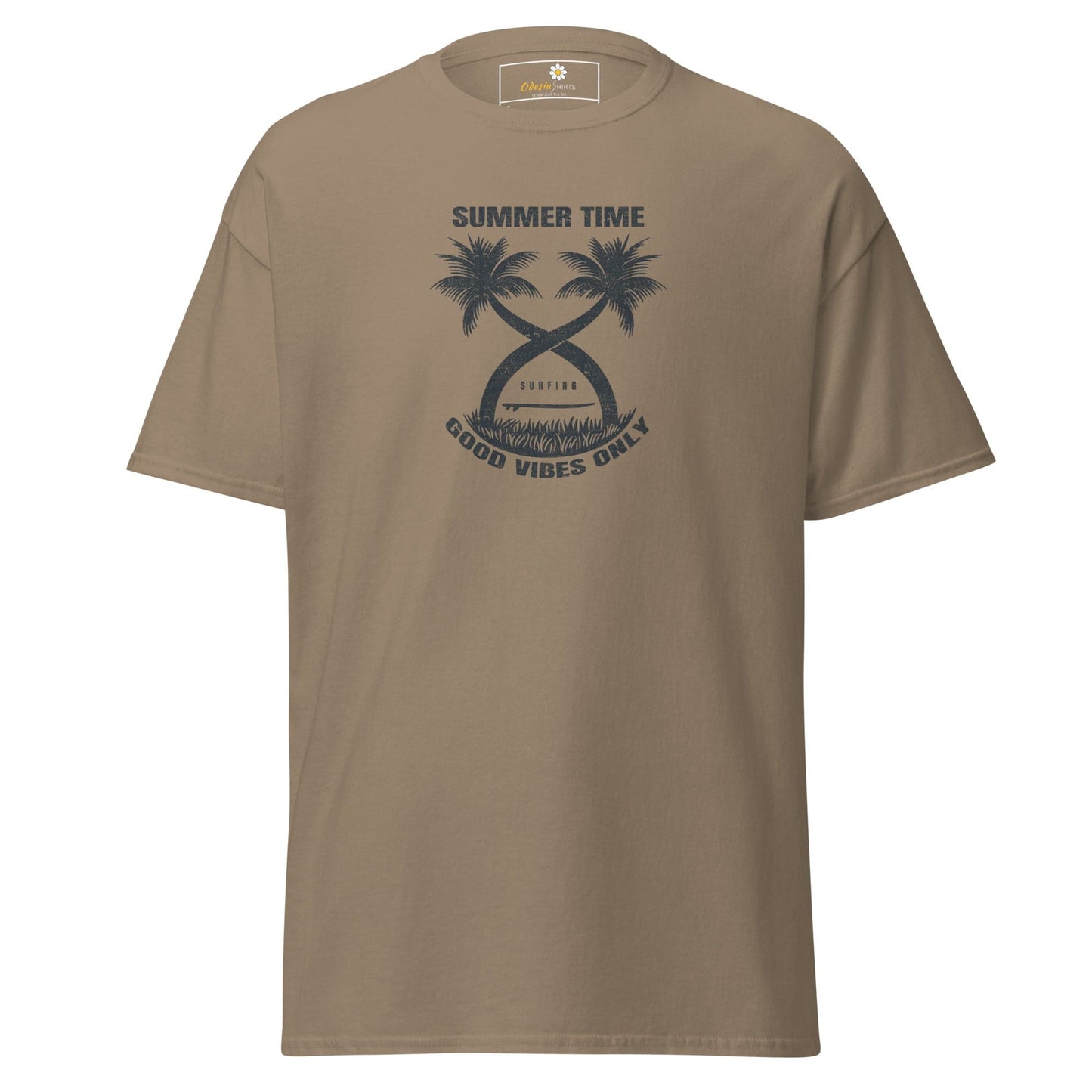 Unisex classic t-shirt - SUMMER PARADISE TREES - REGULAR - Brown Savana / S