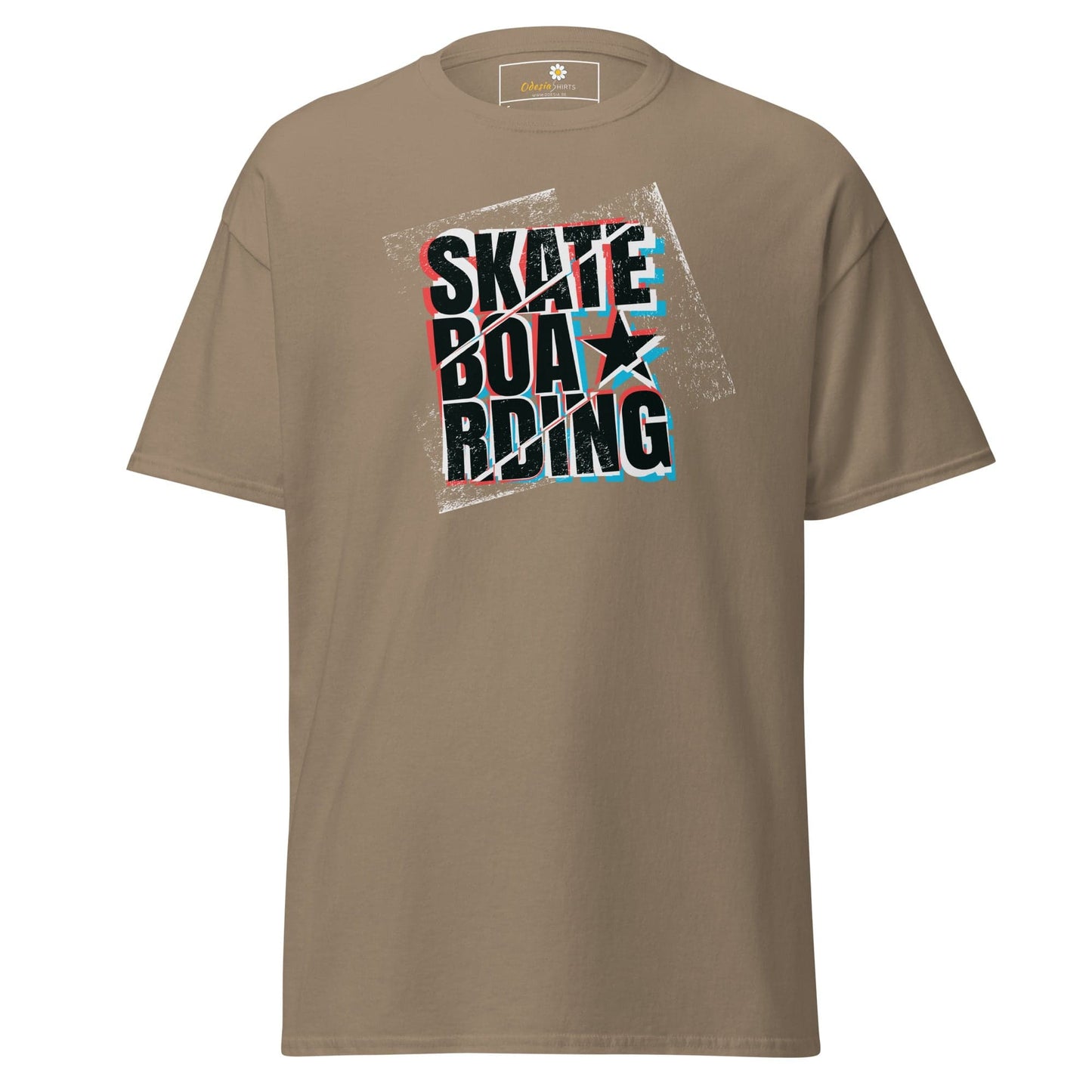 Unisex classic t-shirt - URBAN SPORT SKATEBOARDING - REGULAR - Brown Savana / S