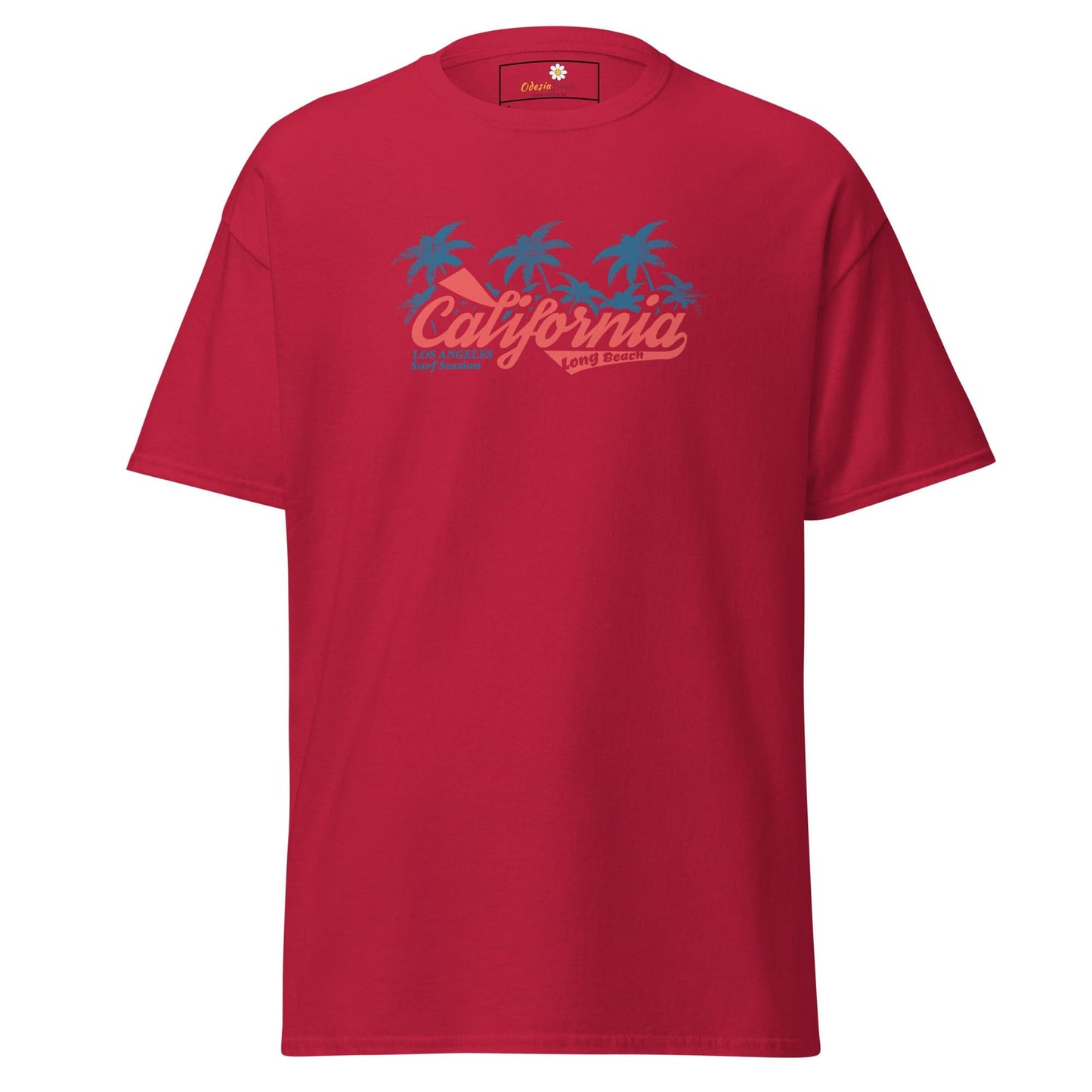 Unisex classic t-shirt - SUMMER CALIFORNIA DREAMS - REGULAR - Cardinal / S