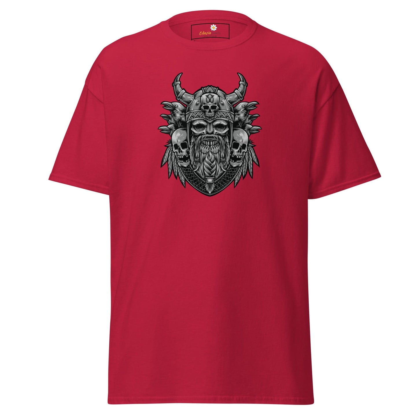 Unisex classic t-shirt - MYSTIC SKULL VIKING - REGULAR - Cardinal / S