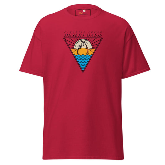Unisex classic t-shirt - SUMMER DESERT OASIS - REGULAR - Cardinal / S