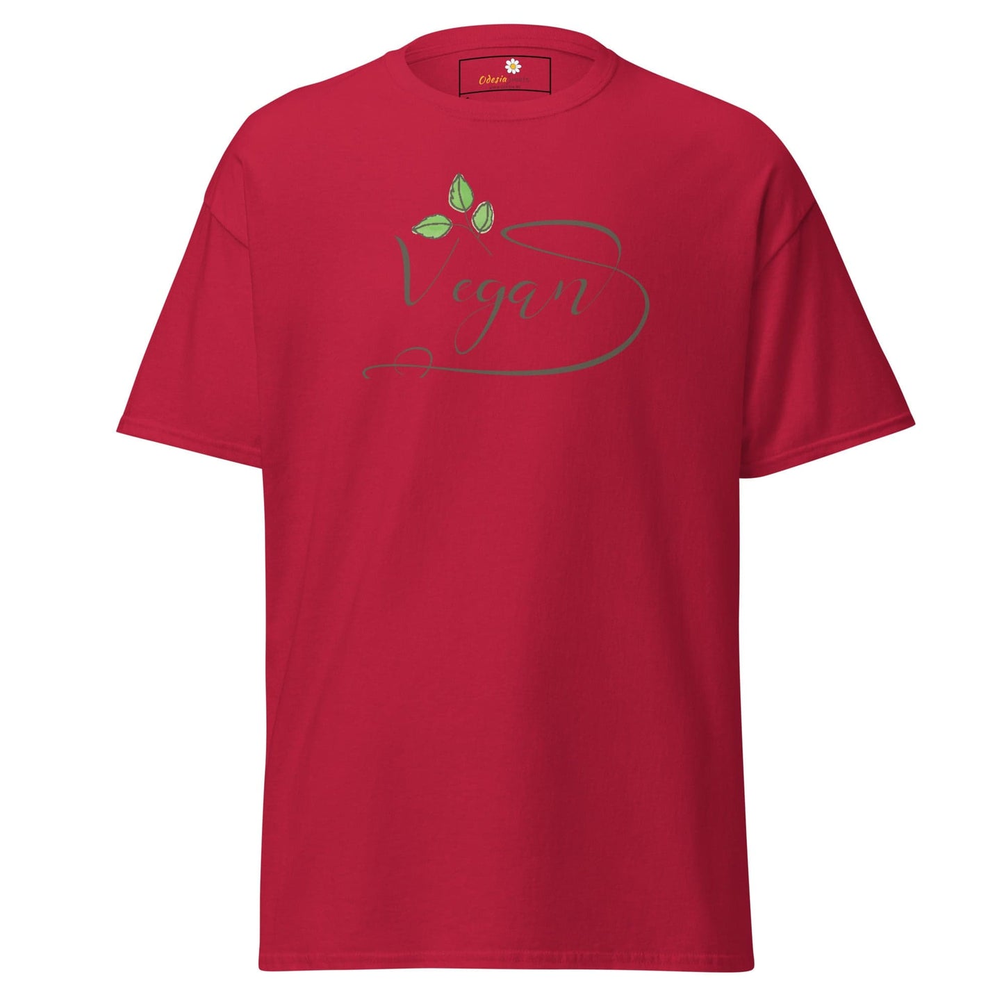 Unisex classic t-shirt - VEGAN GLORY - REGULAR - Cardinal / S