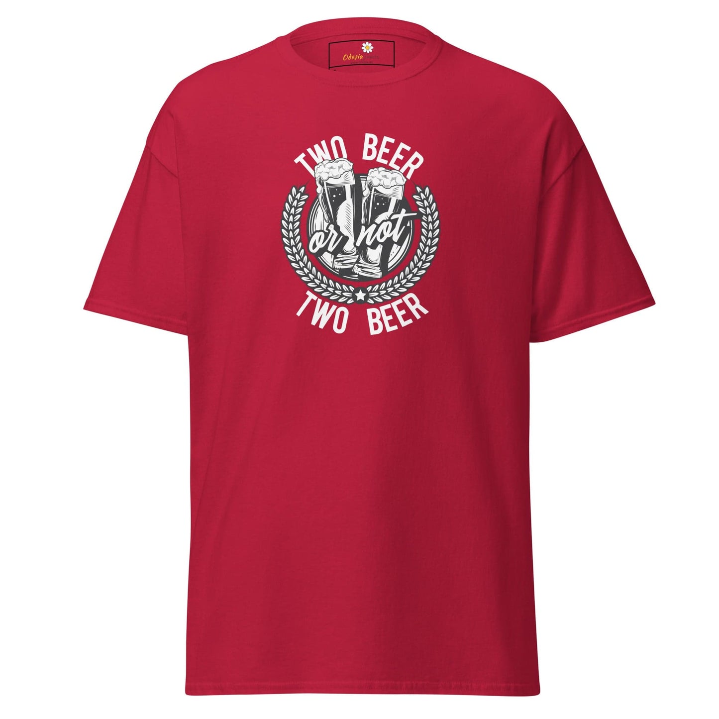 Unisex classic t-shirt - FUN TWO BEER OR NOT - REGULAR - Cardinal / S