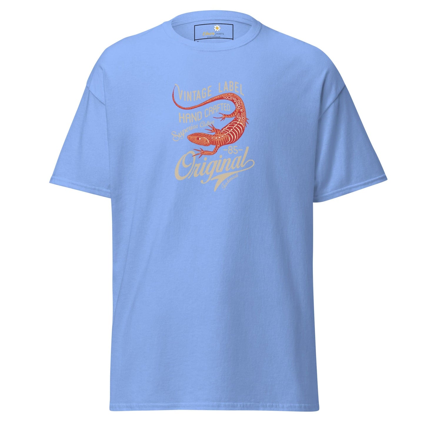 Unisex classic t-shirt - VINTAGE LIZARD - REGULAR - Carolina Blue / S