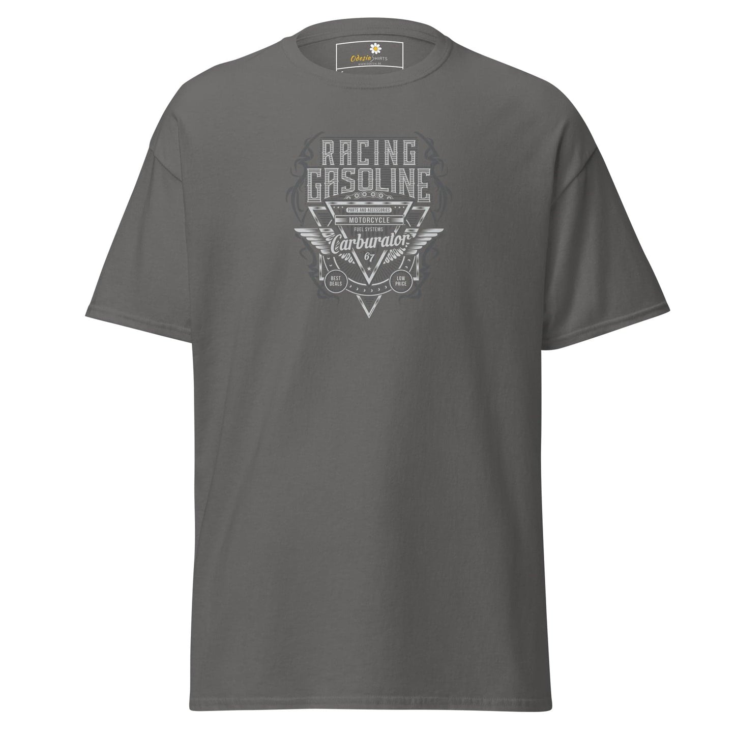Unisex classic t-shirt - SPORT RACING CARS GASOLINE - REGULAR - Charcoal / S