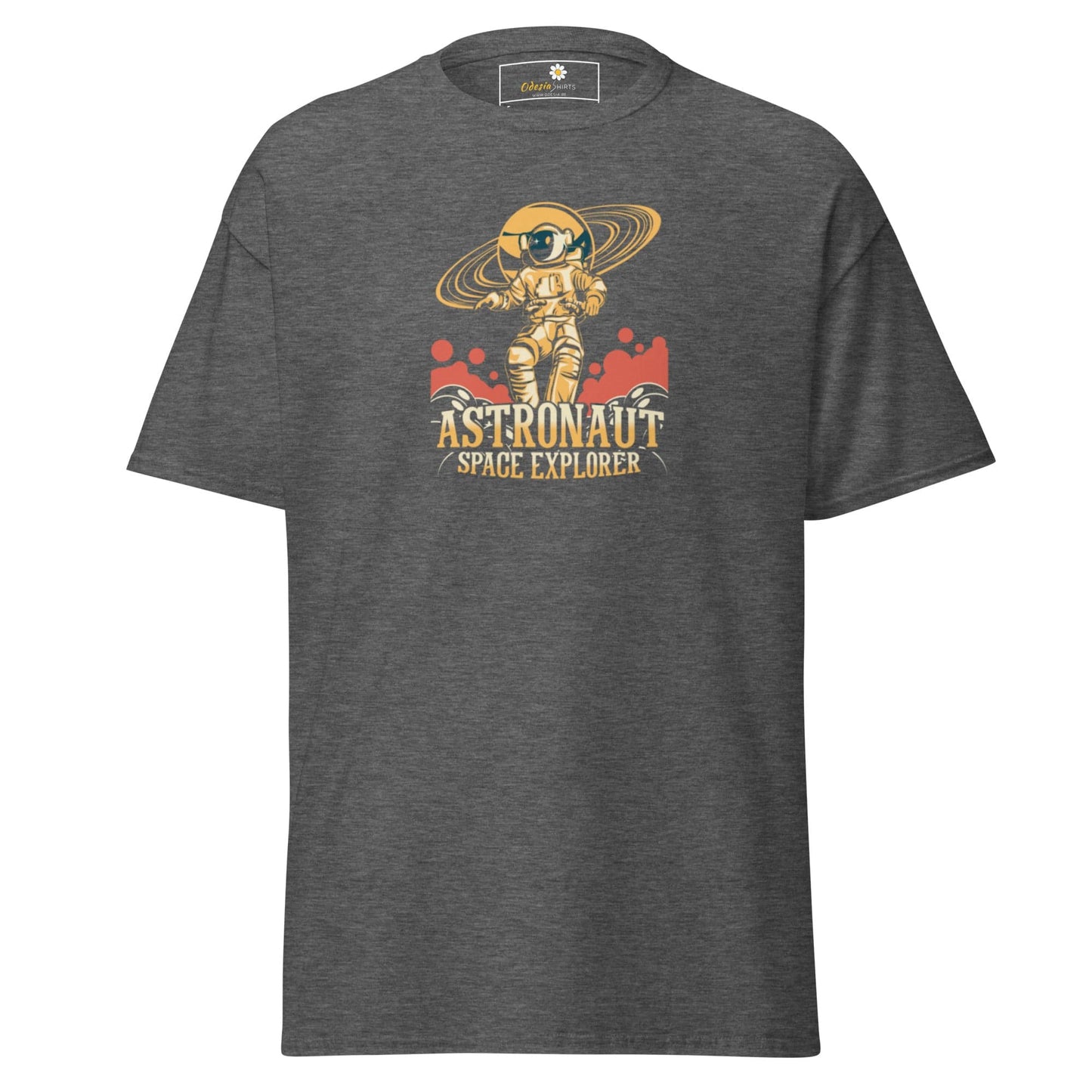 Unisex classic t-shirt - ASTRONAUT SPACE EXPLORER - REGULAR - Dark Heather / S