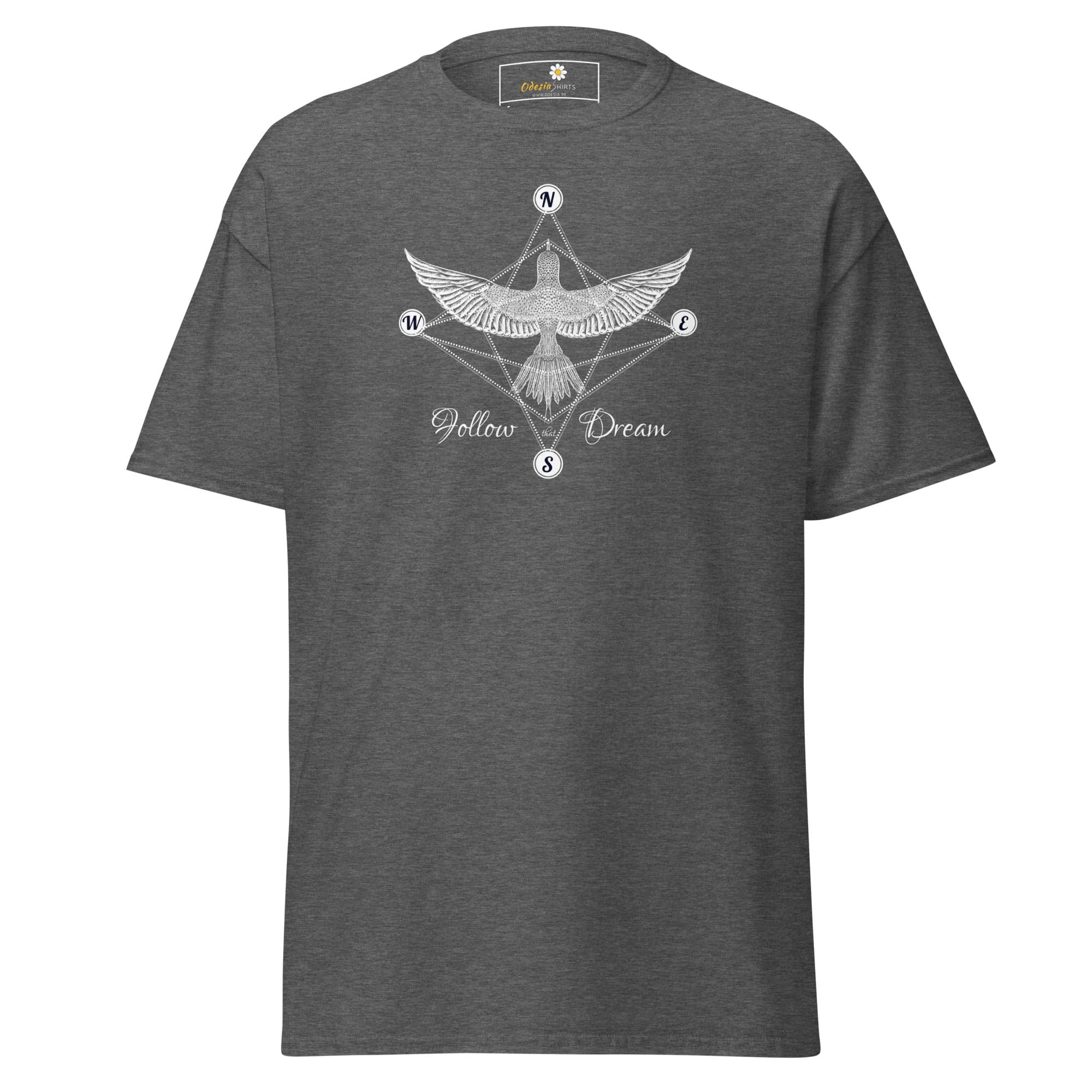 Gray T-shirt with bird design from T-SHIRT DESIGN TEE MAN WOMAN S-XL