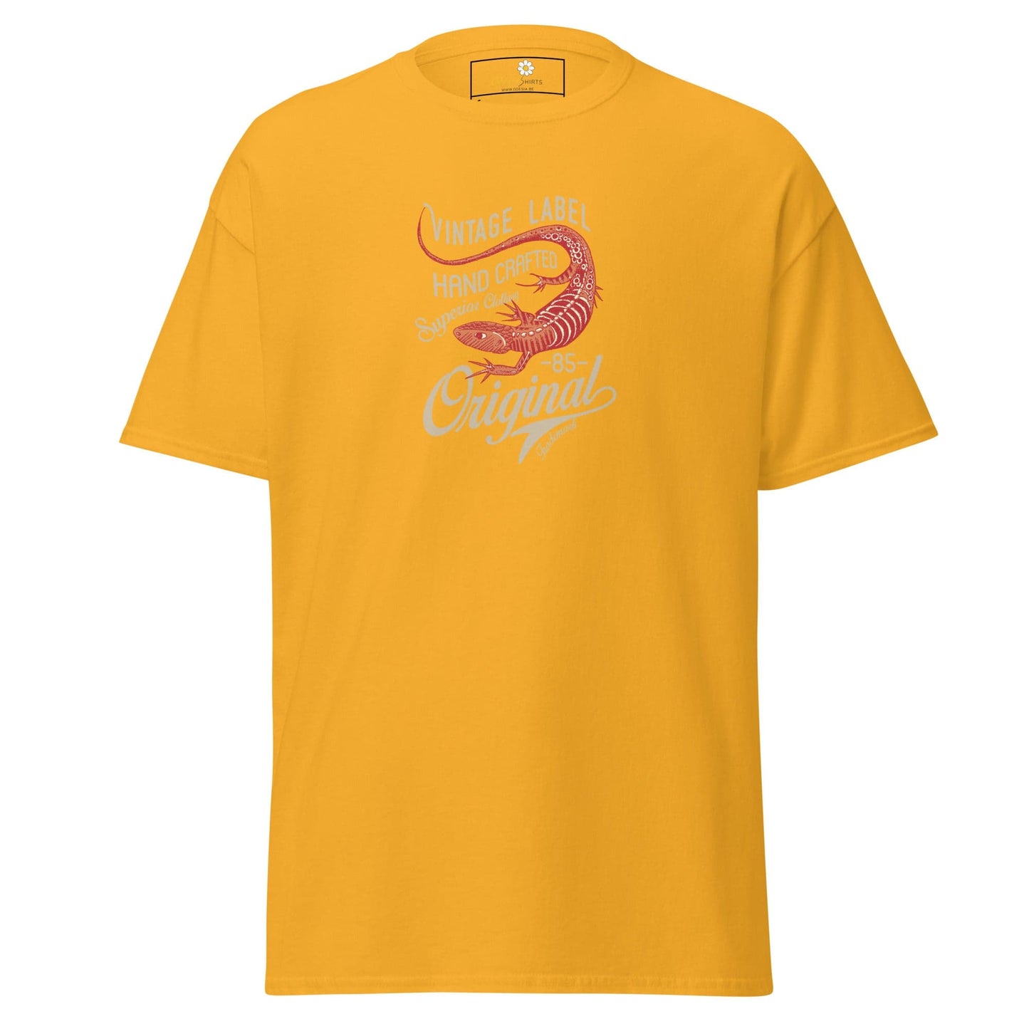 Unisex classic t-shirt - VINTAGE LIZARD - REGULAR - Gold / S