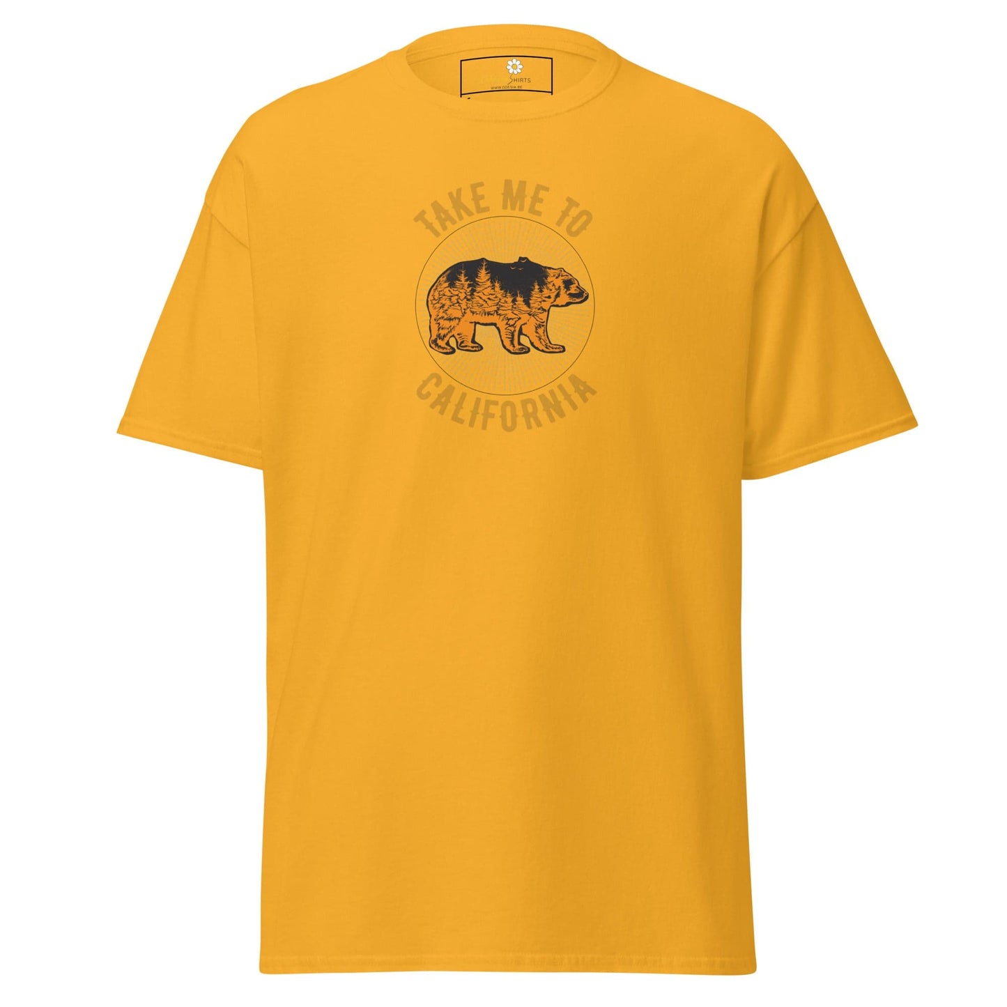 Unisex classic t-shirt - TAKE ME TO CALIFORNIA - REGULAR - Gold / S