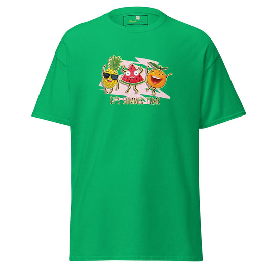 Unisex classic t-shirt - ORGANIC FRUIT SMILING - REGULAR - Irish Green / S