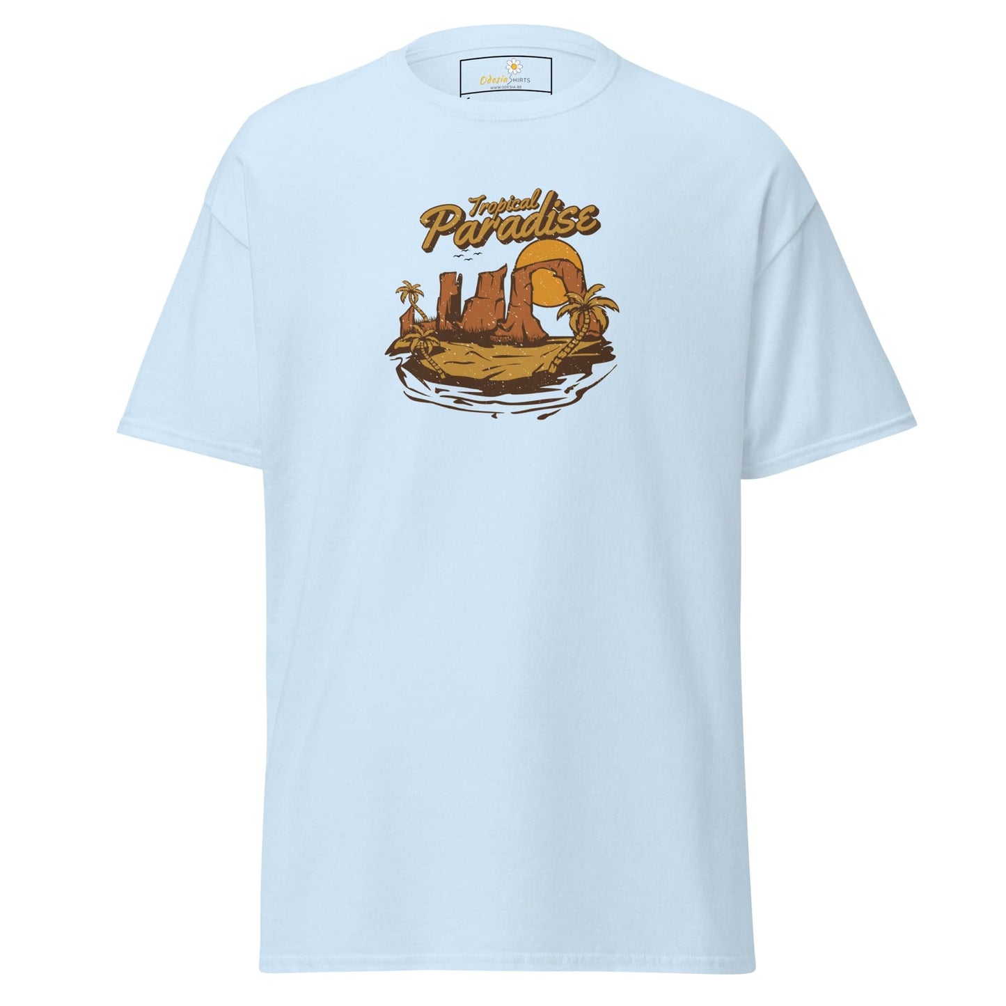 Unisex classic t-shirt - SUMMER TROPICAL PARADISE - REGULAR - Light Blue / S