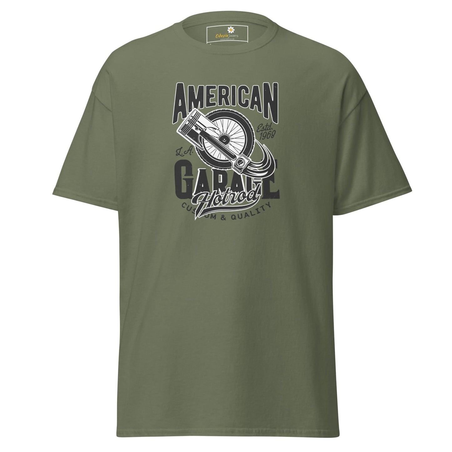 Olive green T-shirt from T-SHIRT DESIGN TEE for men and women in S to XL size