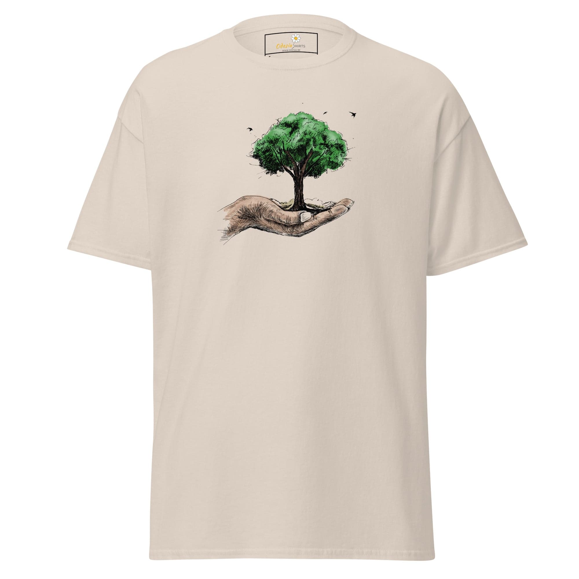 Unisex classic t-shirt - FANTASY TREE IN HAND - REGULAR - Natural / S