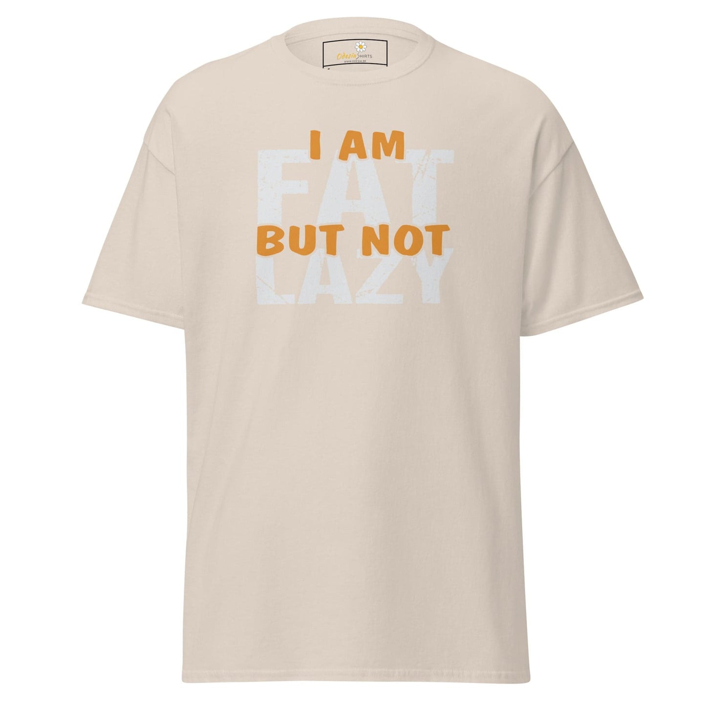 Unisex classic t-shirt - FUN FAT NOT LAZY - REGULAR - Natural / S
