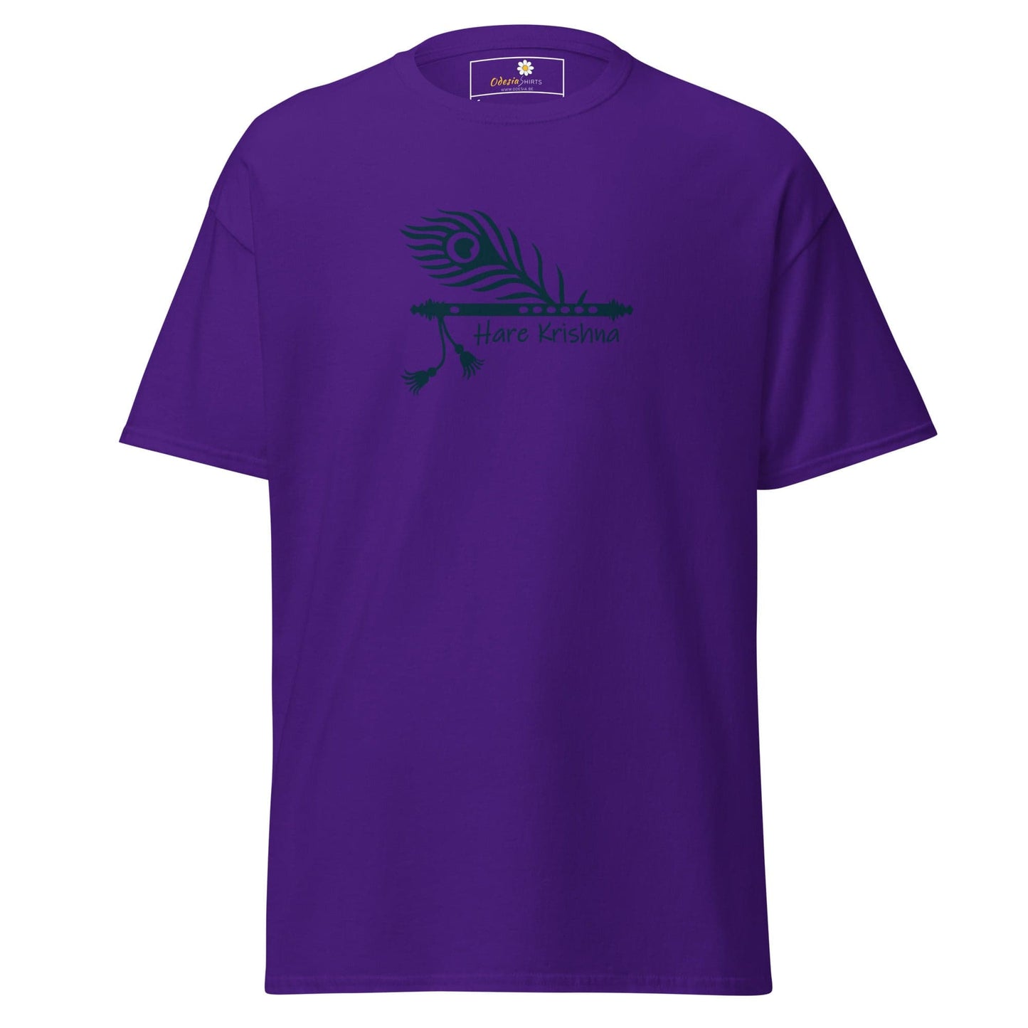 Unisex classic t-shirt - SPIRITUAL HARE KRISHNA - REGULAR - Purple / S