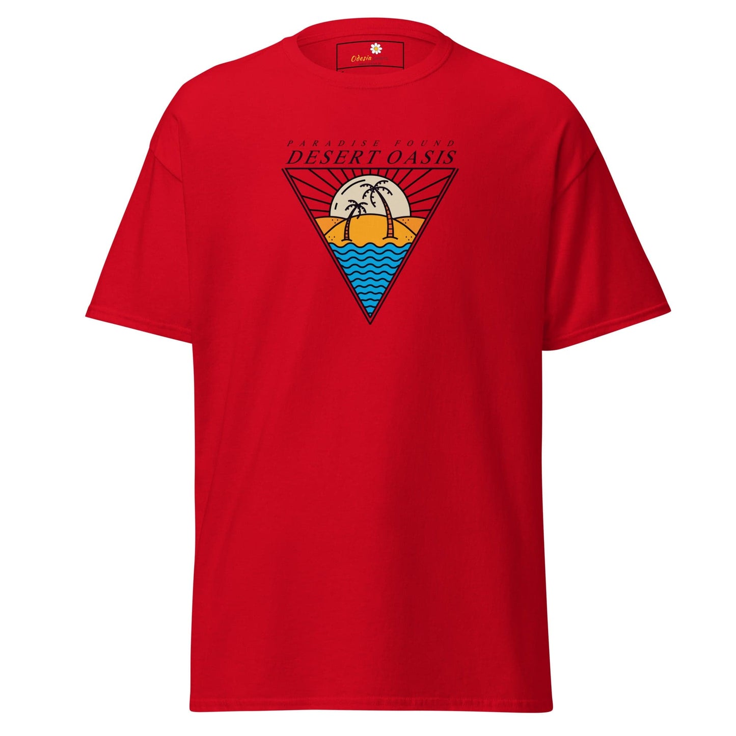 Unisex classic t-shirt - SUMMER DESERT OASIS - REGULAR - Red / S