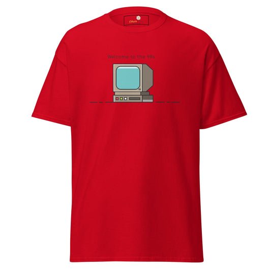 Unisex classic t-shirt - IT WELCOME TO THE 90S - REGULAR - Red / S