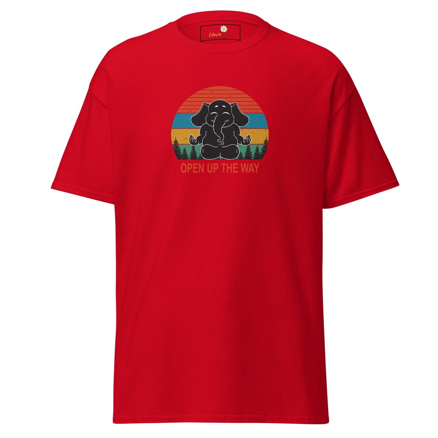 Unisex classic t-shirt - WILDLIFE ELEPHANT SPIRITUAL - REGULAR - Red / S