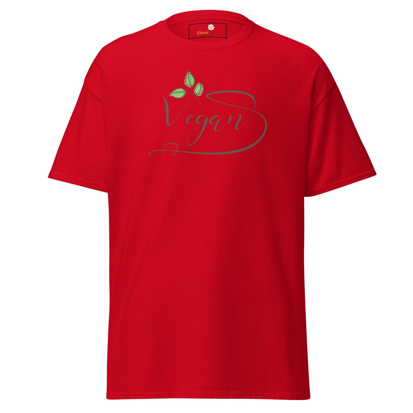 Unisex classic t-shirt - VEGAN GLORY - REGULAR - Red / S