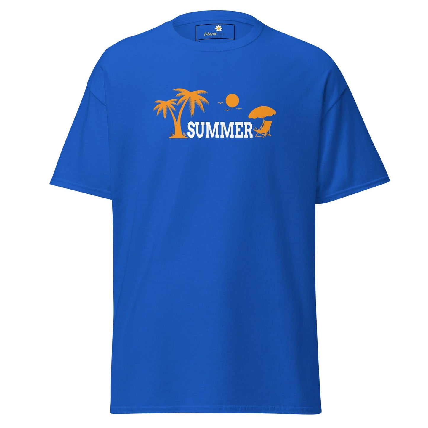 Unisex classic t-shirt - SUMMER TREES YEAH - REGULAR - Royal / S