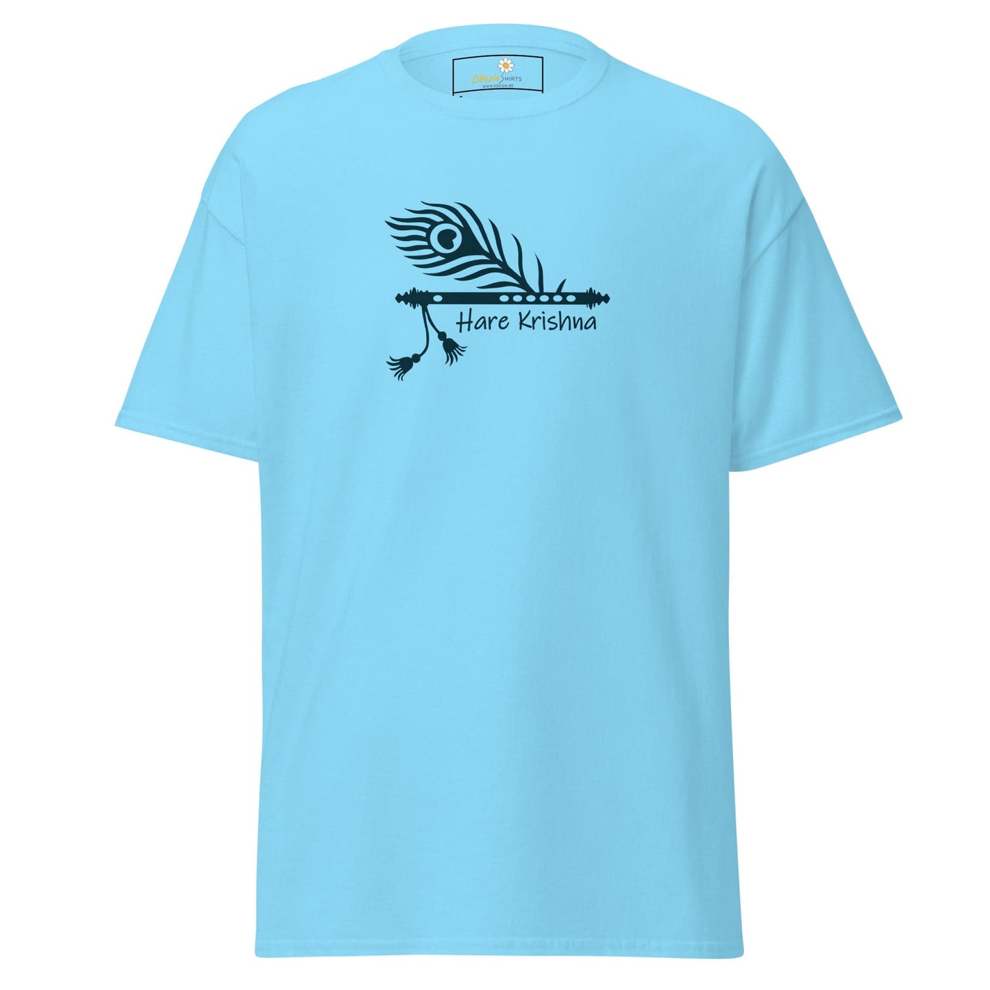 Unisex classic t-shirt - SPIRITUAL HARE KRISHNA - REGULAR - Sky / S