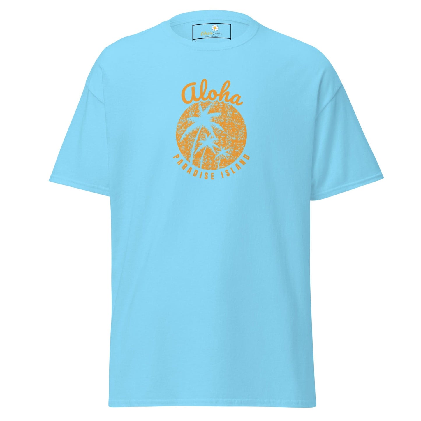 Unisex classic t-shirt - SUMMER COUNTRY PARADISE ISLAND - REGULAR - Sky / S