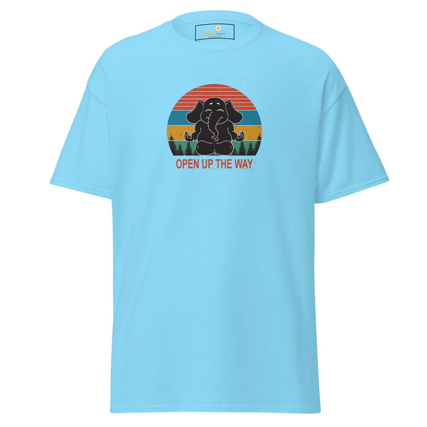 Unisex classic t-shirt - WILDLIFE ELEPHANT SPIRITUAL - REGULAR - Sky / S