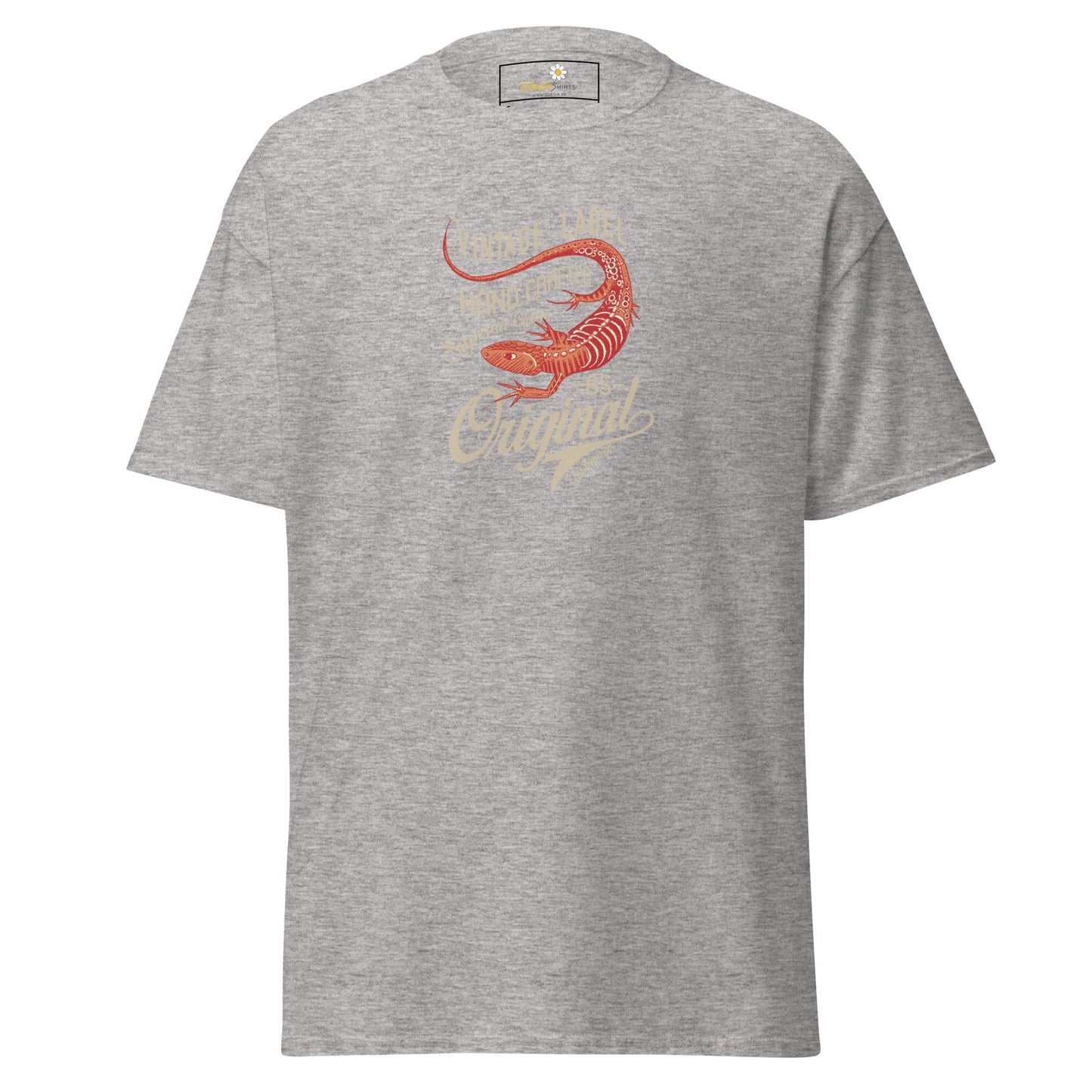 Unisex classic t-shirt - VINTAGE LIZARD - REGULAR - Sport Grey / S