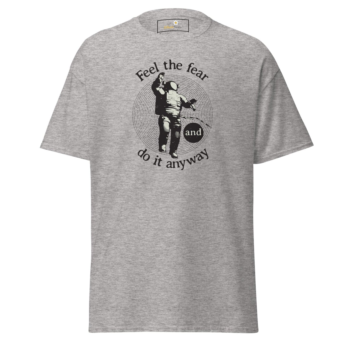 Unisex classic t-shirt - SPACE ASTRONAUT FEEL DO IT ANYWAY - REGULAR - Sport Grey / S
