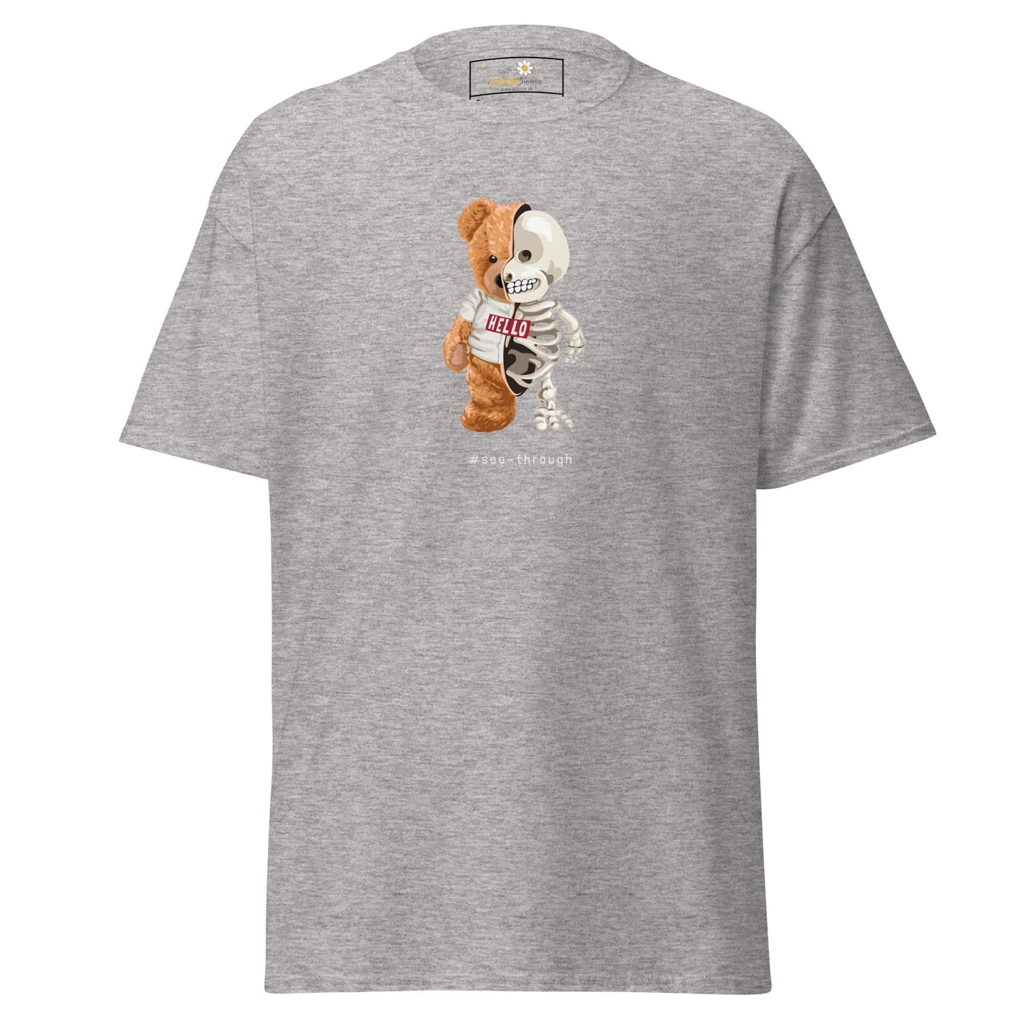 Unisex classic t-shirt - FUN BEAR SKULL - REGULAR - Sport Grey / S
