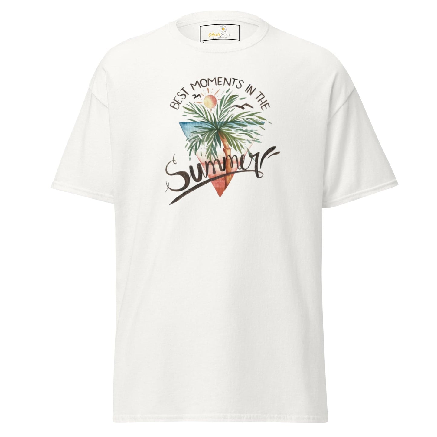 Unisex classic t-shirt - SUMMER SCENE - REGULAR - White / S