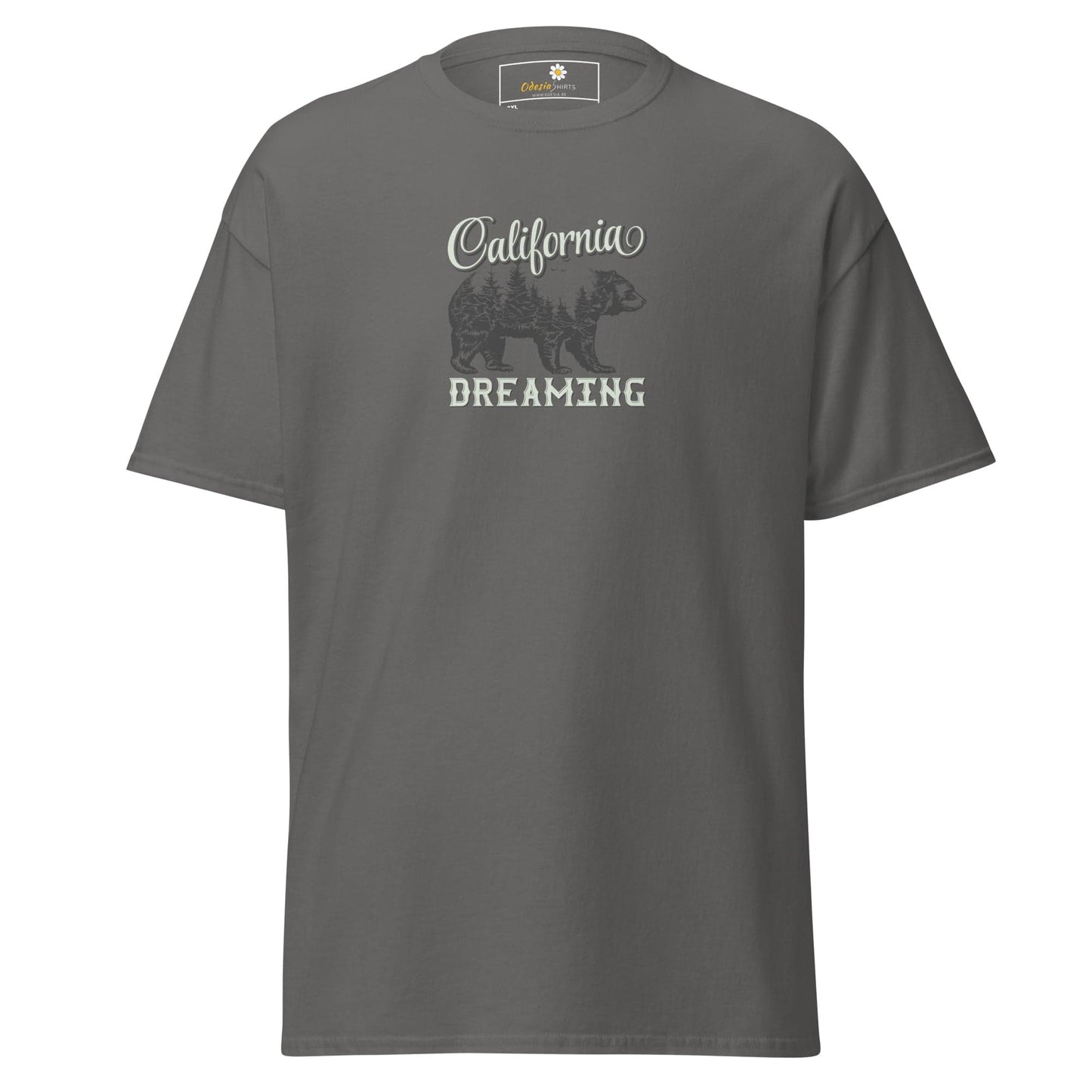 Gray T-shirt with bear graphic from T-SHIRT DESIGN TEE for Men and Women in 2XL to 5XL